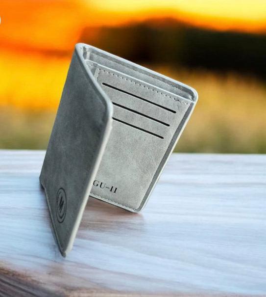Premium Leather Wallet with Monogrammed 'M' Design True Point