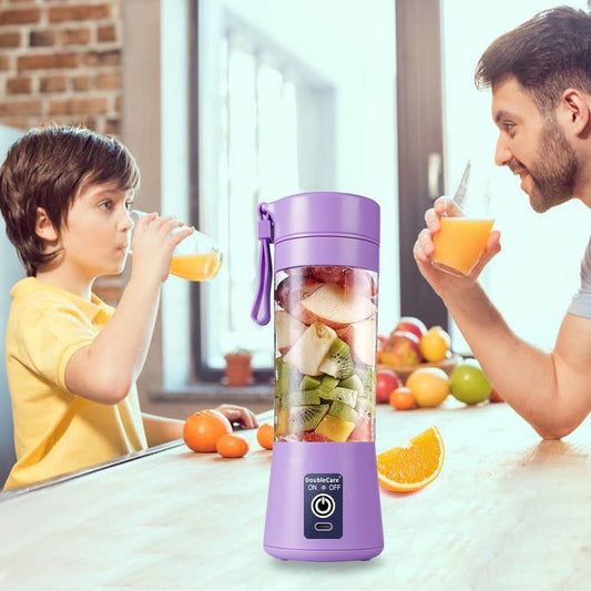 Portable Mini Blender Purple Rechargeable for Smoothies