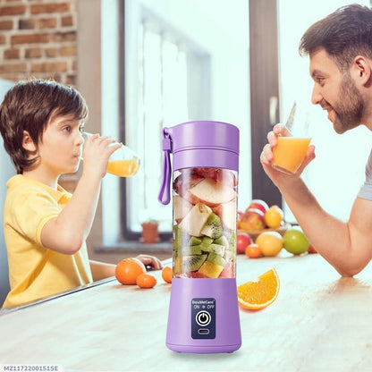 Portable Mini Blender Purple Rechargeable for Smoothies