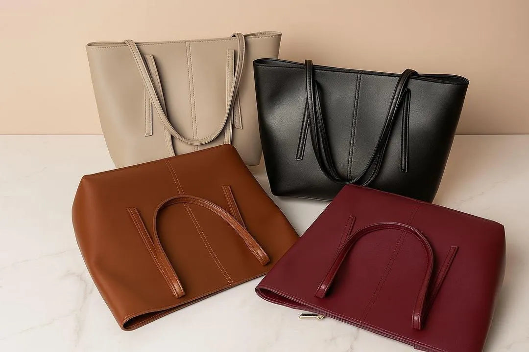 Blue Rexine Tote Bag for Women Daily Use True Point