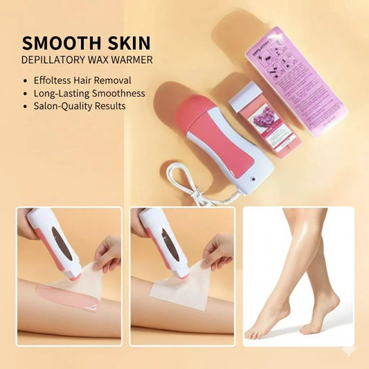 Pink Wax Heater for Smooth Hair Removal at Home