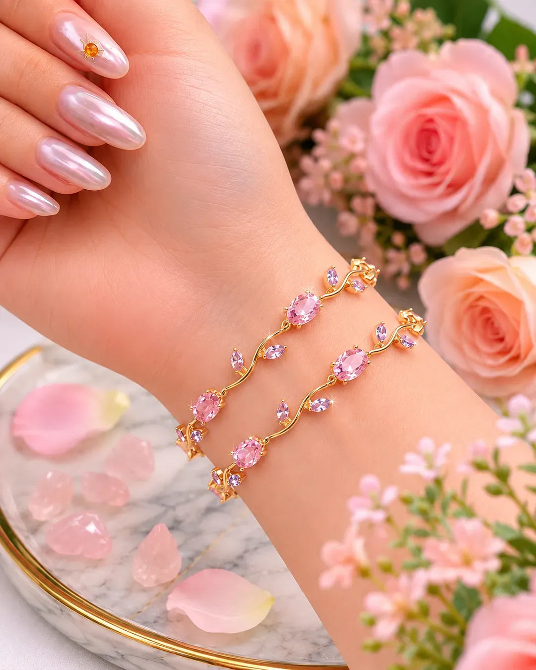 Multicolor Charm Bracelets - Set of 2 Pcs for Stylish Accessorizing True Point