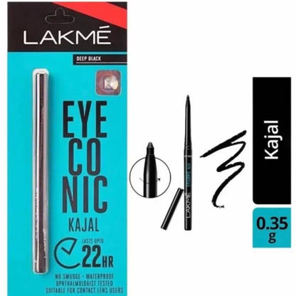 Lakme Eyeconic Kajal Pencil Pack of 2 Black White Waterproof Long Lasting