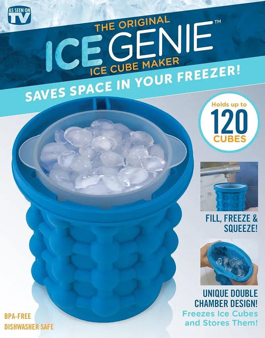 Ice Cube Maker 120 Cubes Double Chamber Silicone