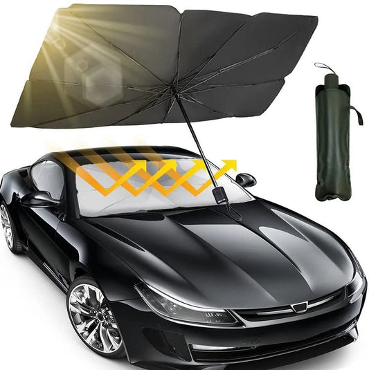 Car Windshield Umbrella Black Durable Weather Resistant